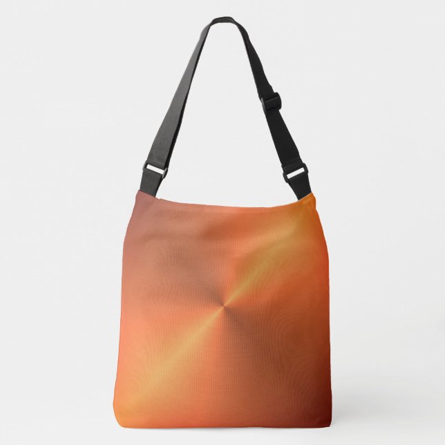 Orange Rust Shine Crossbody Bag (Front)