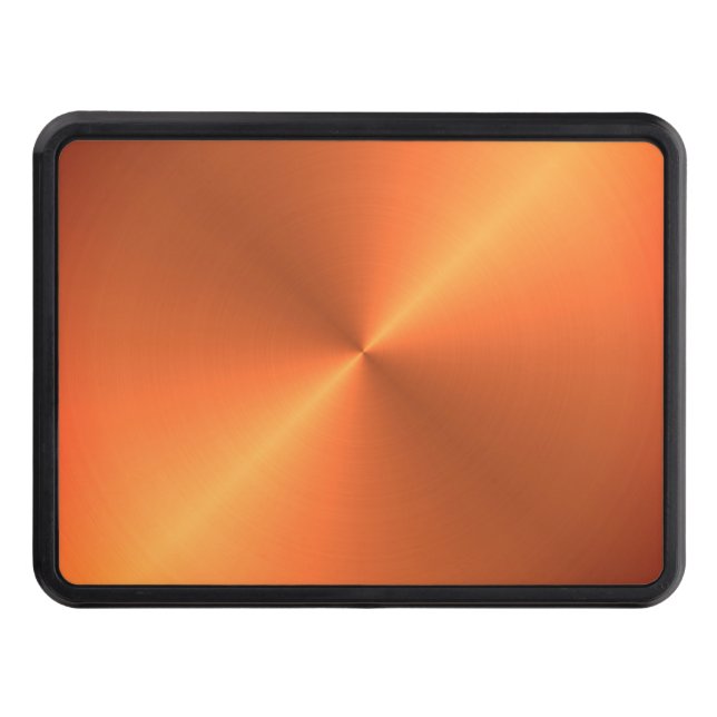 Orange Rust Shine Hitch Cover (Front)