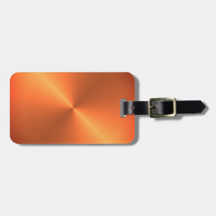 Orange Rust Shine Luggage Tag