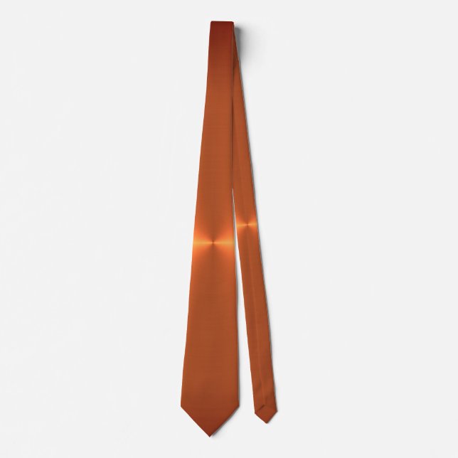 Orange Rust Shine Neck Tie (Front)