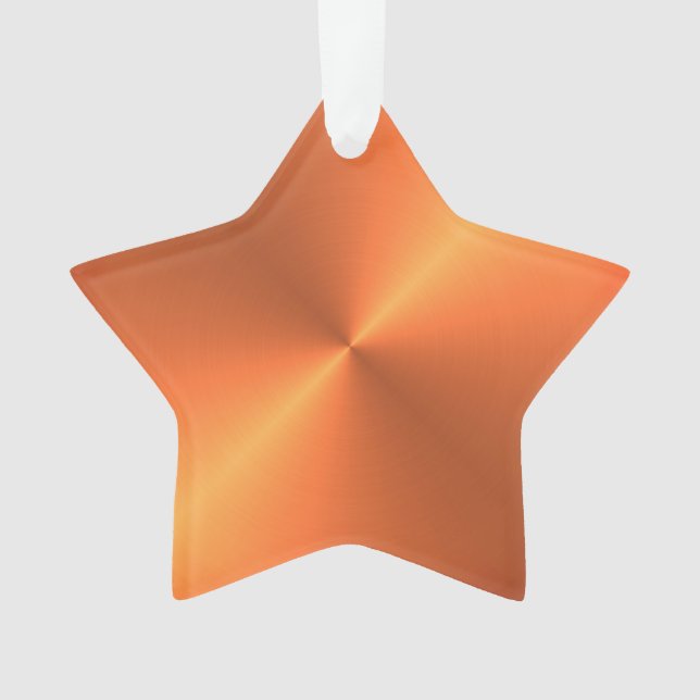 Orange Rust Shine Ornament (Front)