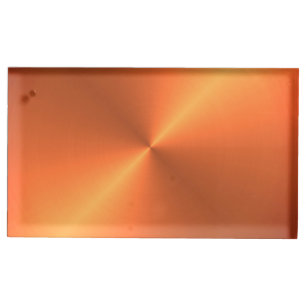 Orange Rust Shine Place Card Holder