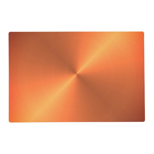 Orange Rust Shine Placemat (Front)