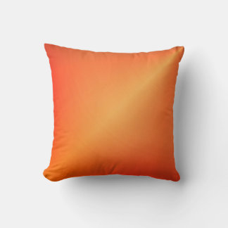 Orange Rust Shine Throw Pillow