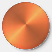Orange Rust Shine Wireless Charger (Front)