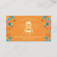 Orange Rustic Style Honey Bee Apiary Farm