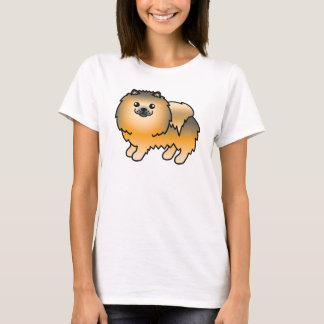 Orange Sable Pomeranian Cute Cartoon Dog T-Shirt
