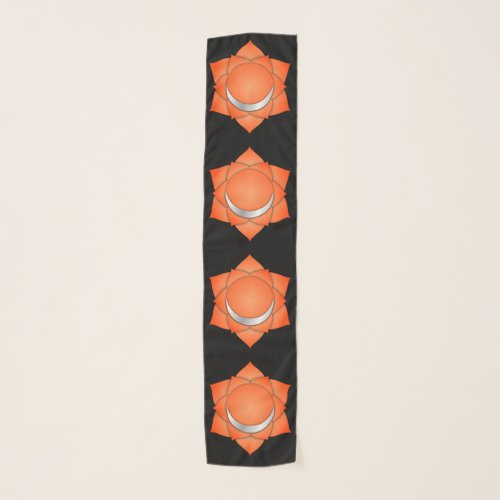 Orange Sacral Chakra Metaphysical Spiritual Zen Scarf