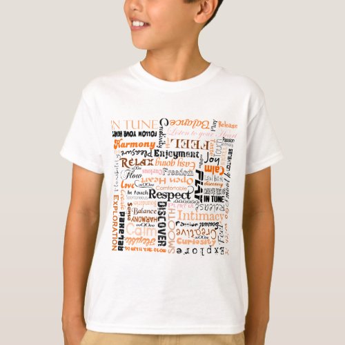 Orange Sacral Chakra Positive Affirmations T_Shirt