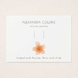 Orange Sakura Blossom Hairclip Barrette Display