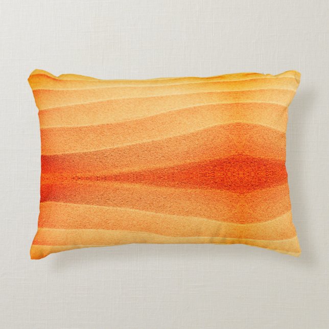 Orange Sand Accent Pillow (Front)