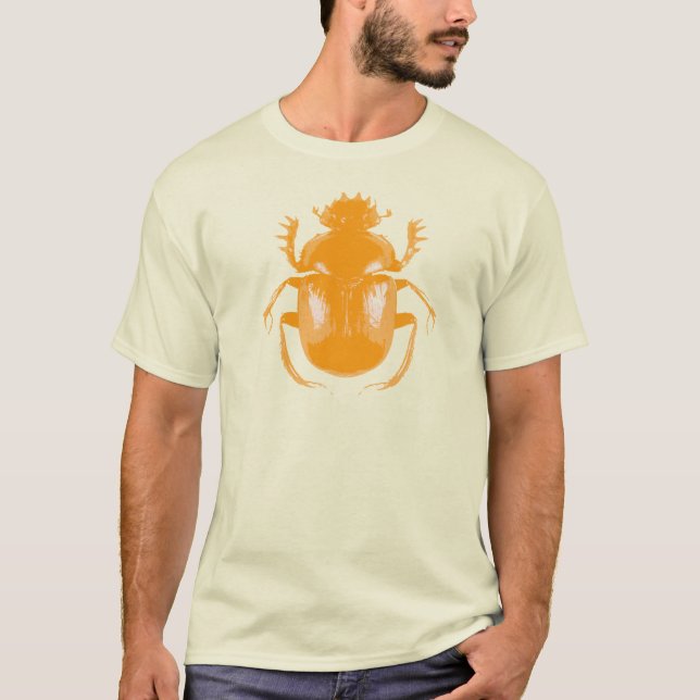 Orange Scarab Beetle T-shirt (Front)