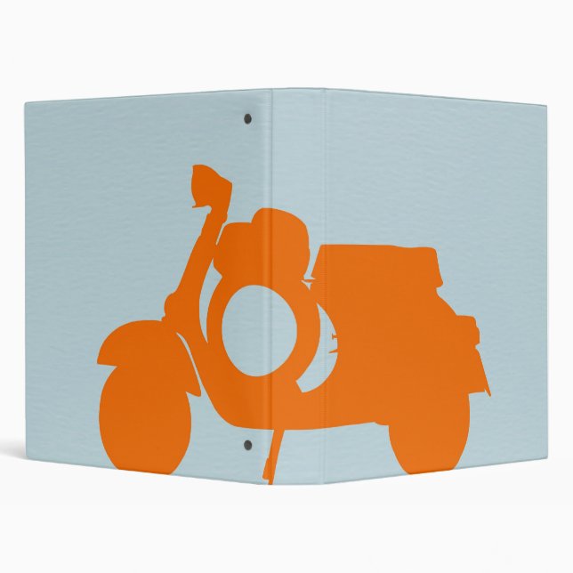 Orange Scooter 3 Ring Binder (Background)