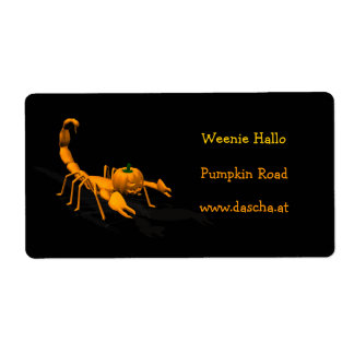 Orange Scorpion Label