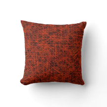 Orange "Scratch" Pillow