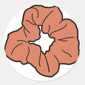 Orange Scrunchie Sticker