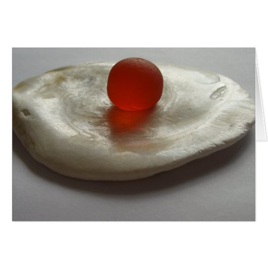 ORANGE SEA GLASS CARDS (Front Horizontal)