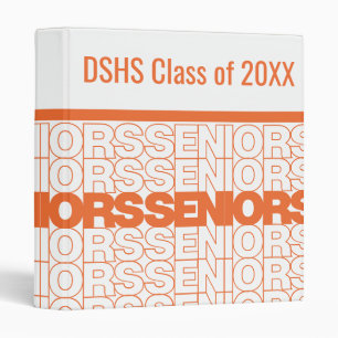 Orange Seniors Seniors Seniors 3 Ring Binder
