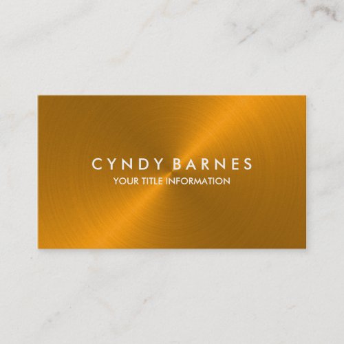 Orange Sheen Business Card