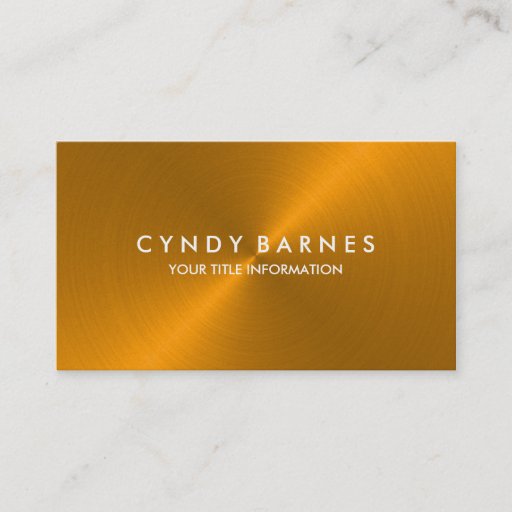Customizable Orange Sheen Business Card