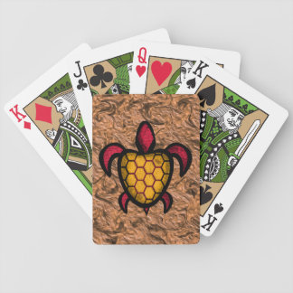 Orange Shell Turtle Bicycle Playing Cards