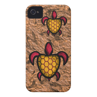 Orange Shell Turtle iPhone Case