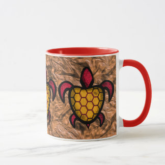 Orange Shell Turtle Mugs
