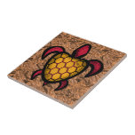 Orange Shell Turtle Tile