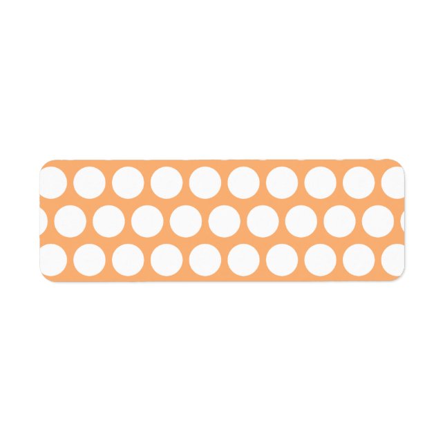 Orange Sherbet and White Polka Dots Label (Front)
