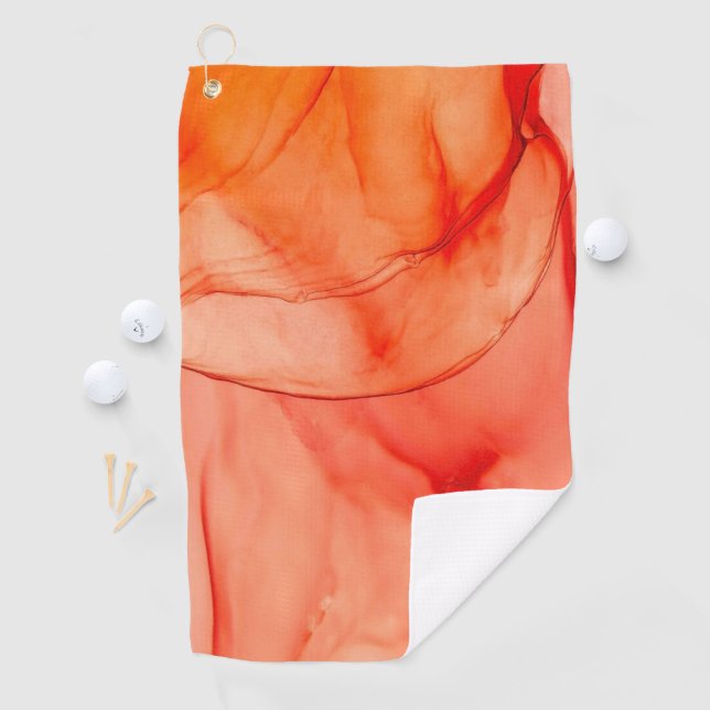 Orange Sherbet Golf Towel (InSitu)