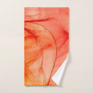 Orange Sherbet Hand Towel