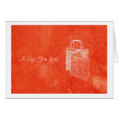 Orange Shopping Spree Money Enclosed (Front Horizontal)