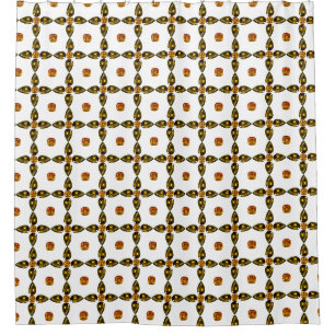 Orange Shower Curtain
