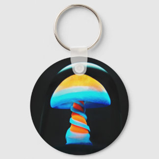 Orange Shroom Keychain