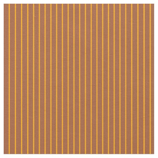 Orange & Sienna Pattern of Stripes Fabric