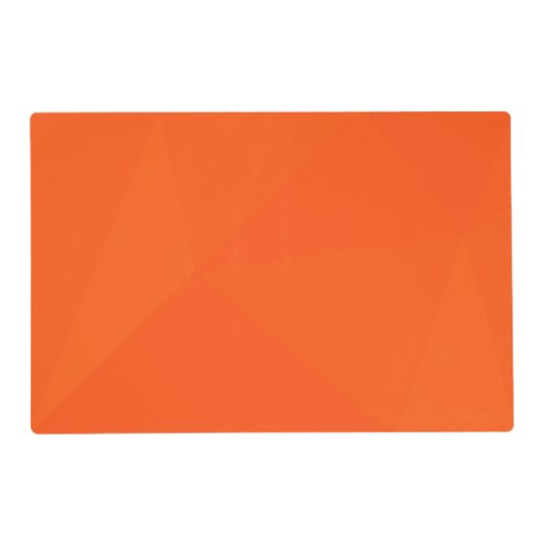 Orange simple modern cool trendy geometric art placemat