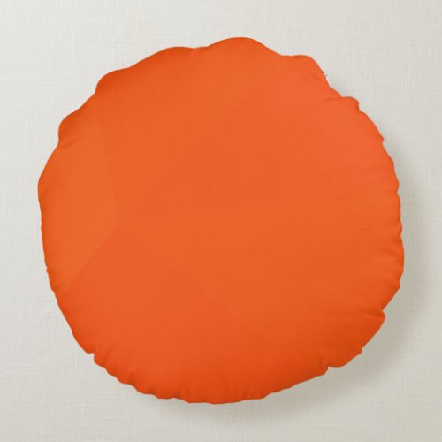 Orange simple modern cool trendy geometric art round pillow