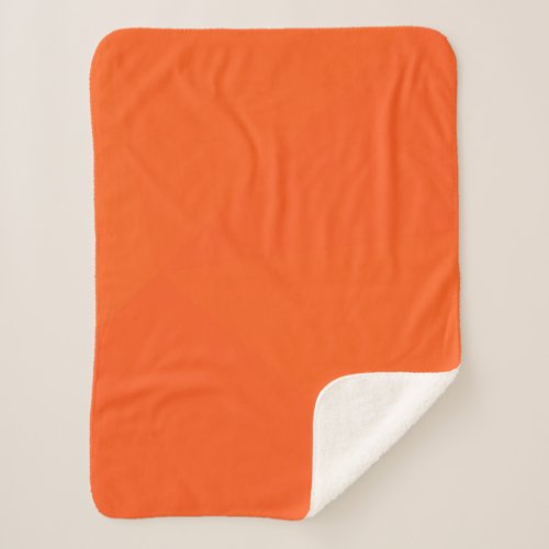 Orange simple modern cool trendy geometric art sherpa blanket