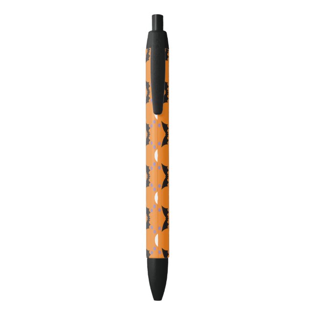 Orange Skull Fashion Pattern Pen (Back (Vertical))