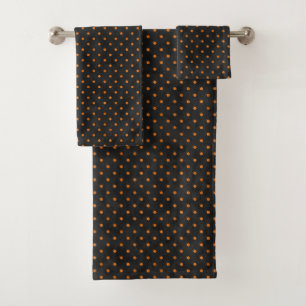 Orange Skulls and Sunflower Series Design 10 Bath Towel Set