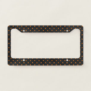 Orange Skulls and Sunflower Series Design 10 License Plate Frame