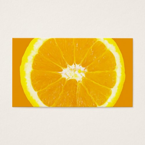 orange slice business card template