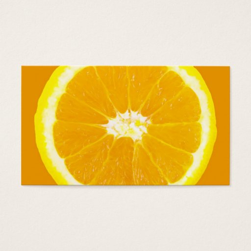 Customizable orange slice business card template