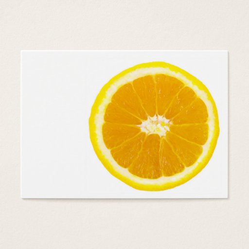 Customizable orange slice business cards