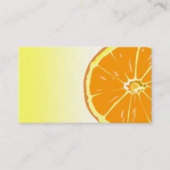 Orange Slice Business Card Template by styleuniversal at Zazzle