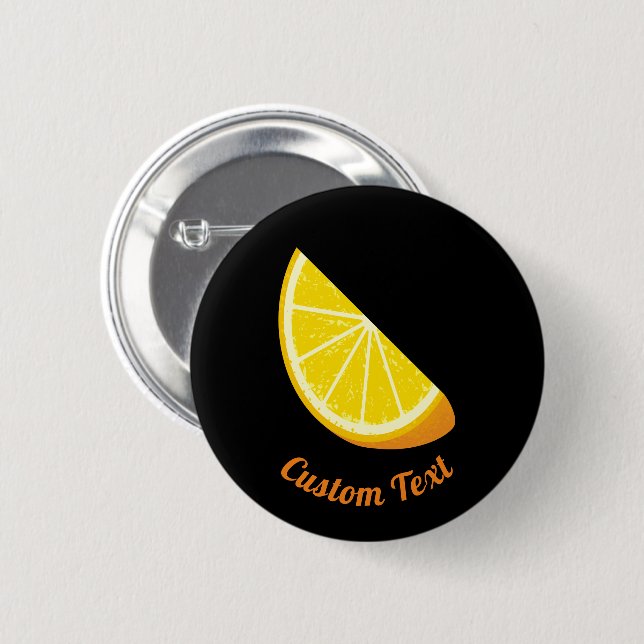 Orange Slice Button (Front & Back)
