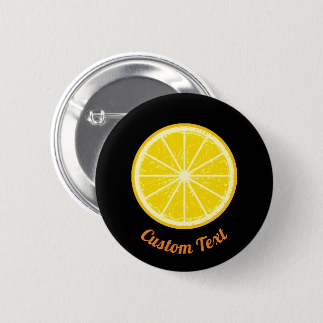 Orange Slice Button (Front & Back)