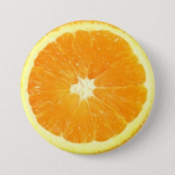 Orange Slice Button by pixelholic at Zazzle
