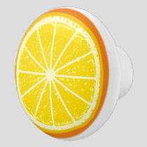 Orange Slice Ceramic Knob