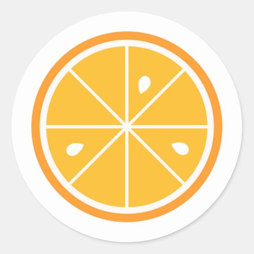 Orange slice citrus Sticker